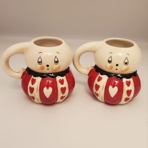 Johanna Parker Ghost Valentine's Day Mug Set of 2 Mugs